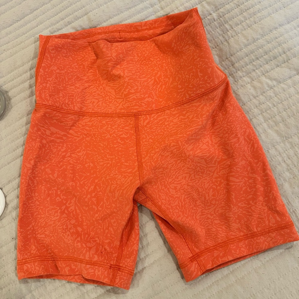 Lululemon Athletica Vibrant Coral Shorts